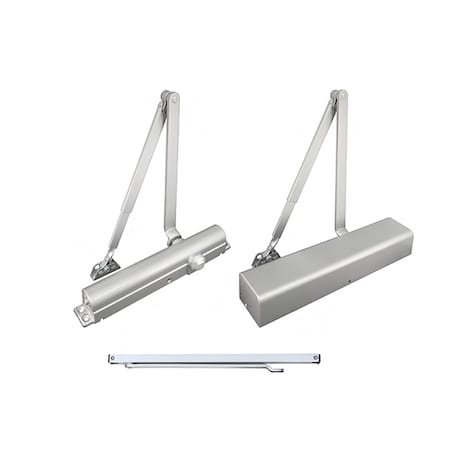 Door Closer Grade 1 Slide Track Arm Full Cvr Aluminum